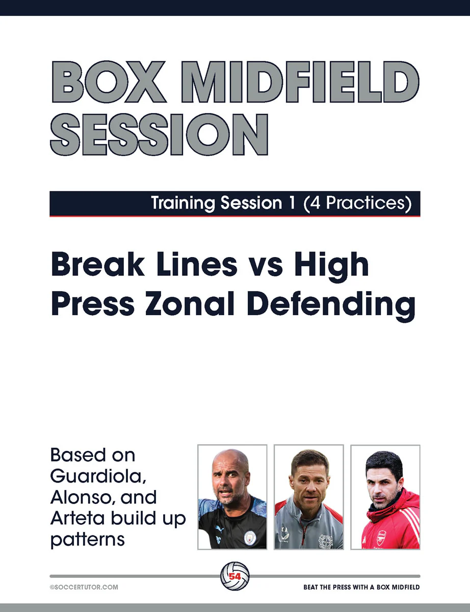 Beat the Press With a Box Midfield - Build Up Play and Sessions from Guardiola, Alonso and Arteta's Tactics - Image 9