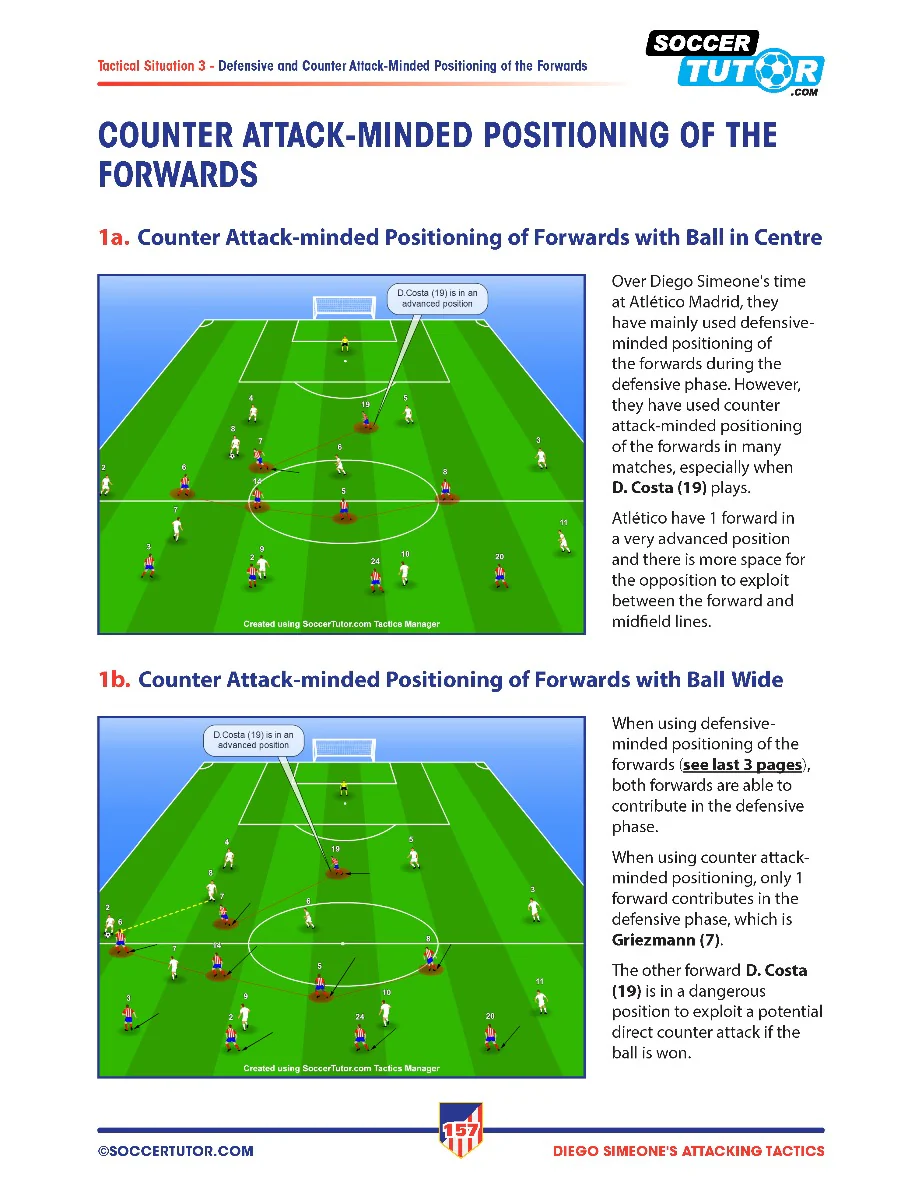 Diego Simeone Attacking Tactics - Tactical Analysis and Sessions from Atlético Madrid’s 4-4-2 - Image 6