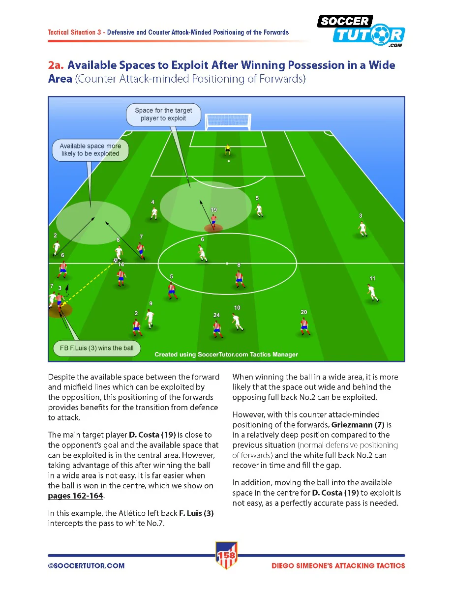 Diego Simeone Defending and Attacking Tactics: Tactical Analysis and Sessions from Atlético Madrid’s 4-4-2 - 2 Book Bundle - Image 16
