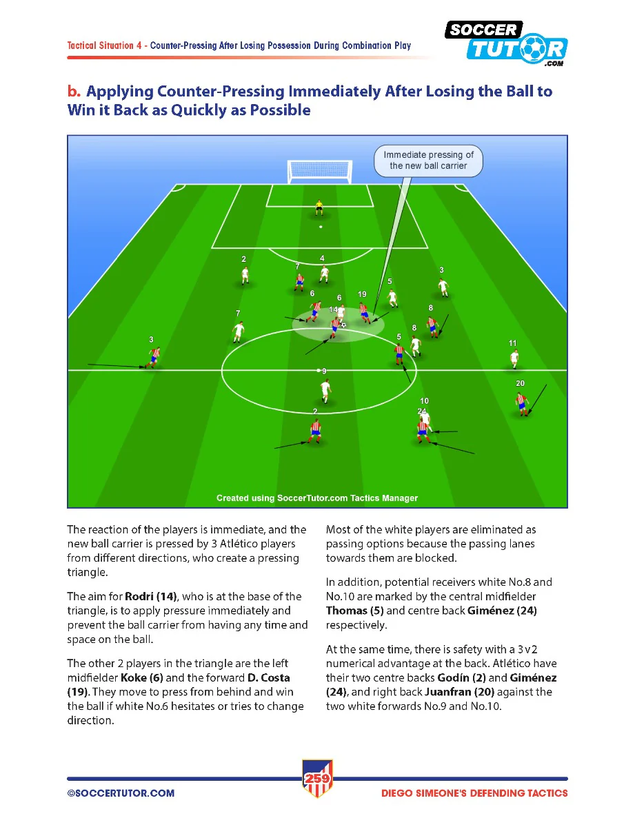Diego Simeone Defending Tactics - Tactical Analysis and Sessions from Atlético Madrid’s 4-4-2 - Image 6