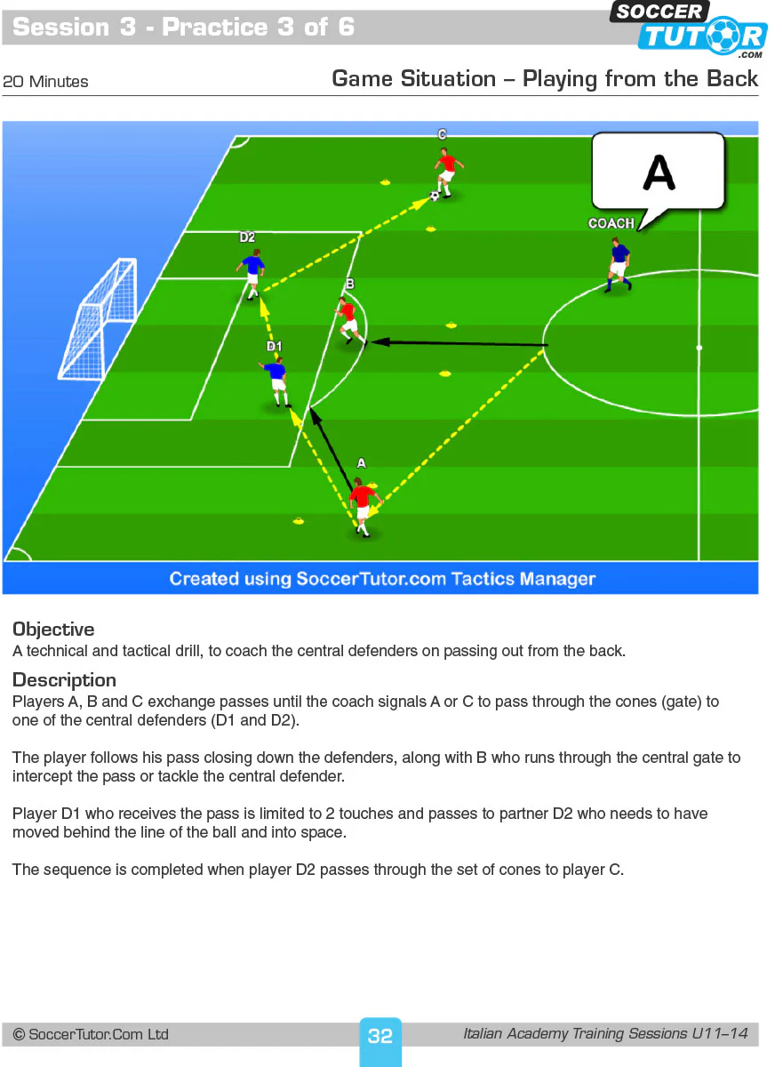 Italian Academy Training Sessions U11-19 - 2 Book Bundle - Image 5
