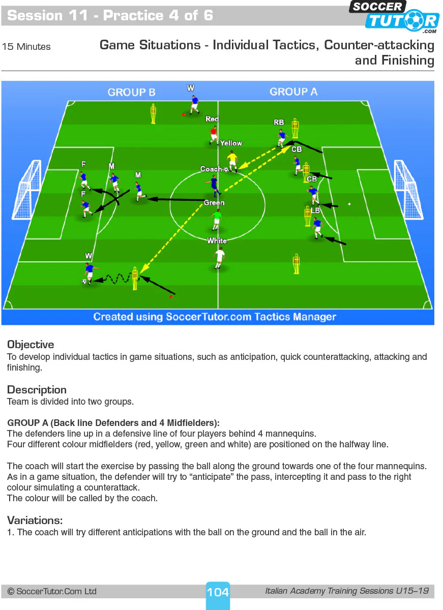 Italian Academy Training Sessions U11-19 - 2 Book Bundle - Image 7
