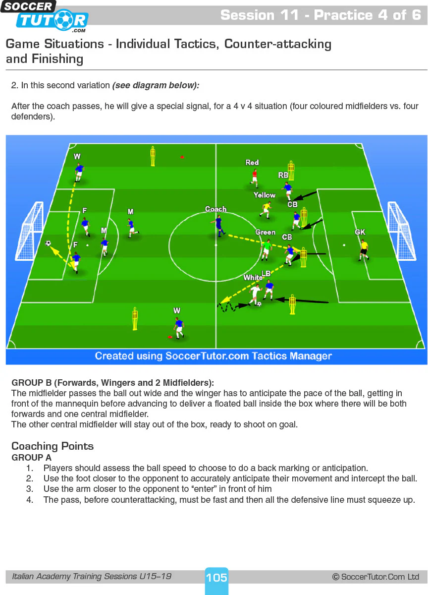 Italian Academy Training Sessions U11-19 - 2 Book Bundle - Image 8