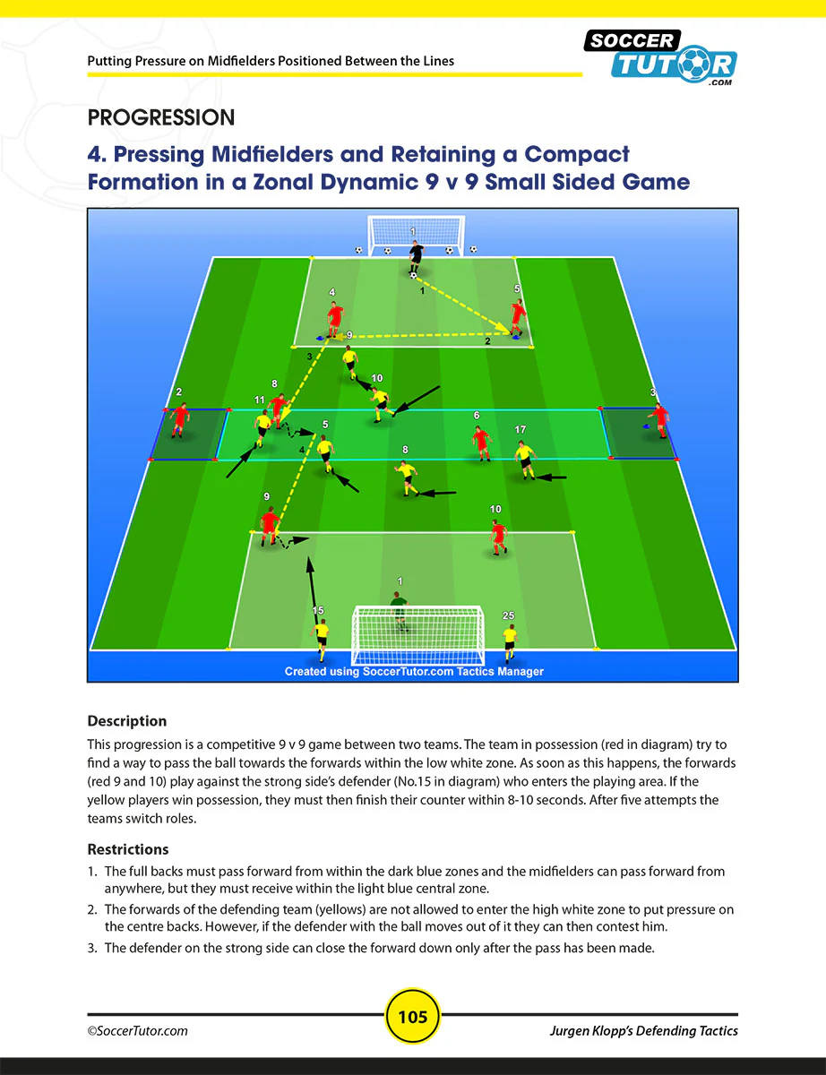 Jurgen Klopp's Attacking and Defending Tactics - Tactical Analysis and Sessions (4-2-3-1) - 2 Book Bundle - Image 9
