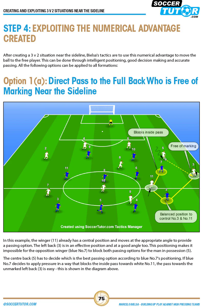 Marcelo Bielsa - Coaching Build Up Play Against High Pressing Teams - Image 4