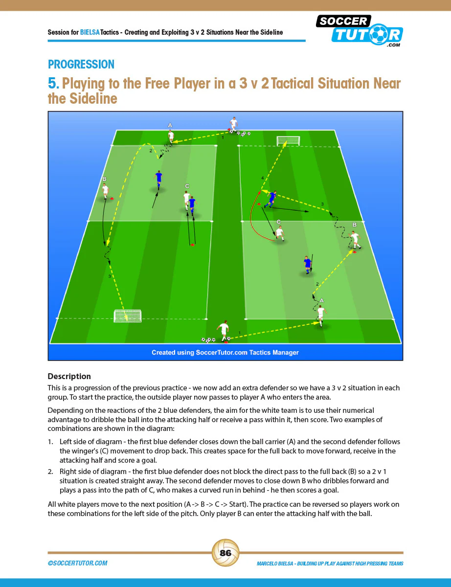 Marcelo Bielsa - Coaching Build Up Play Against High Pressing Teams - Image 7