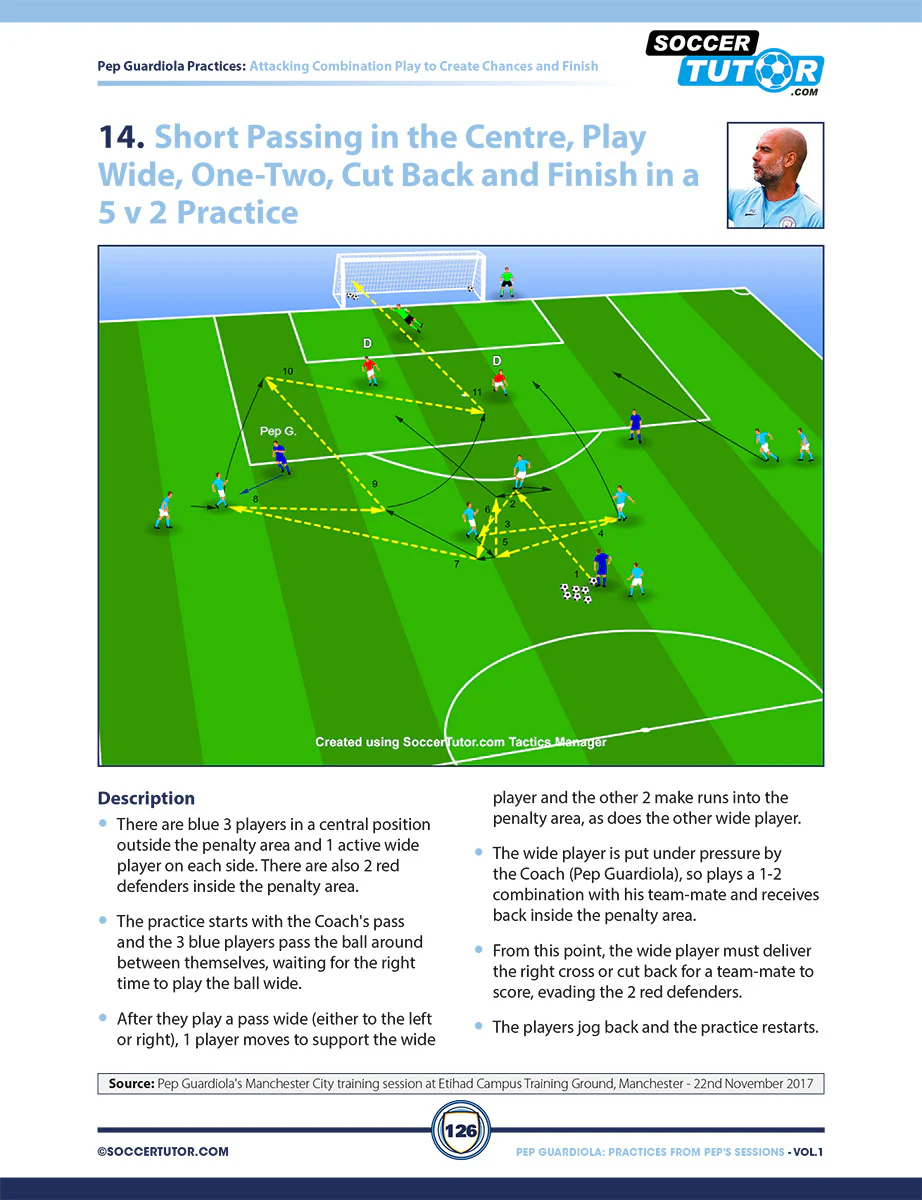 Pep Guardiola - 88 Attacking Combinations and Positional Patterns of Play Direct from Pep's Training Sessions - Image 6