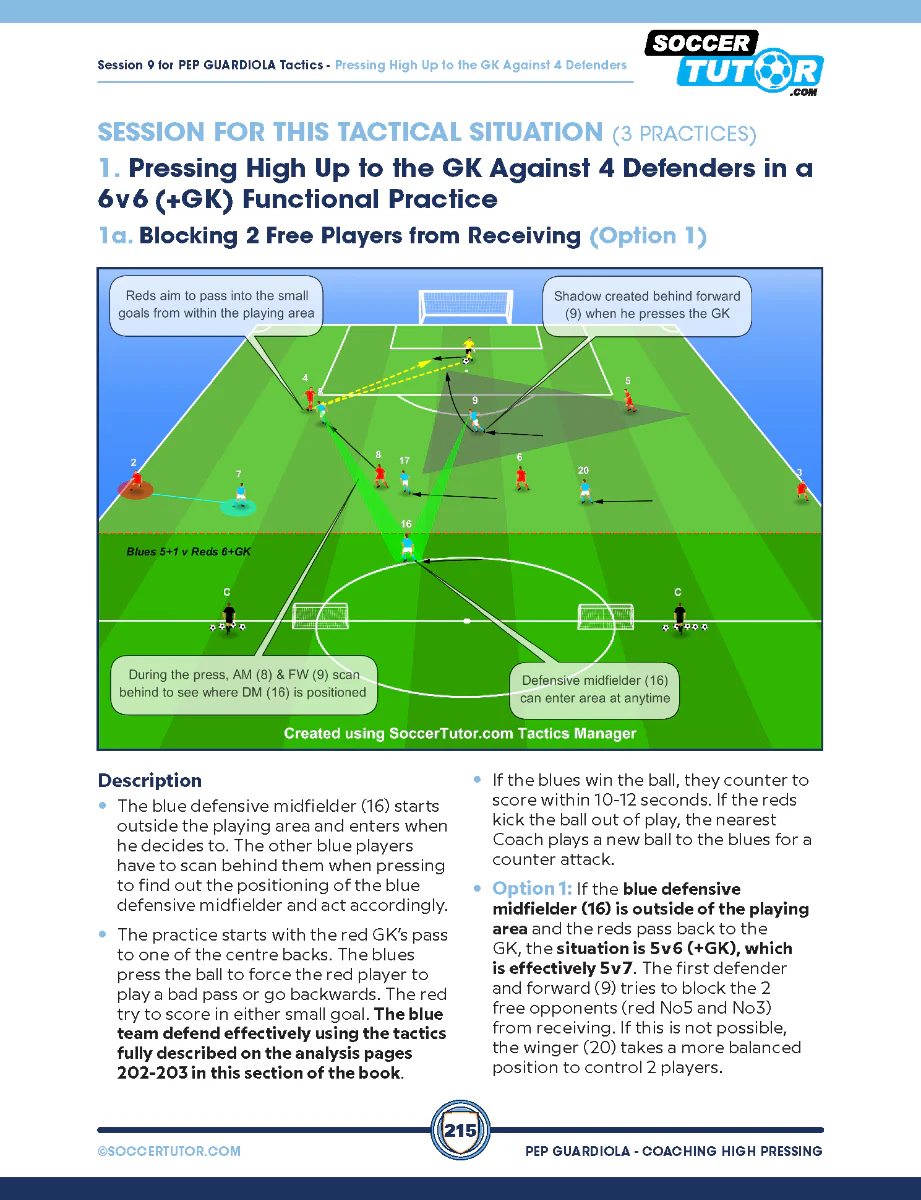 Pep Guardiola - Coaching High Pressing Tactics & Sessions Against Different Formations - Image 11