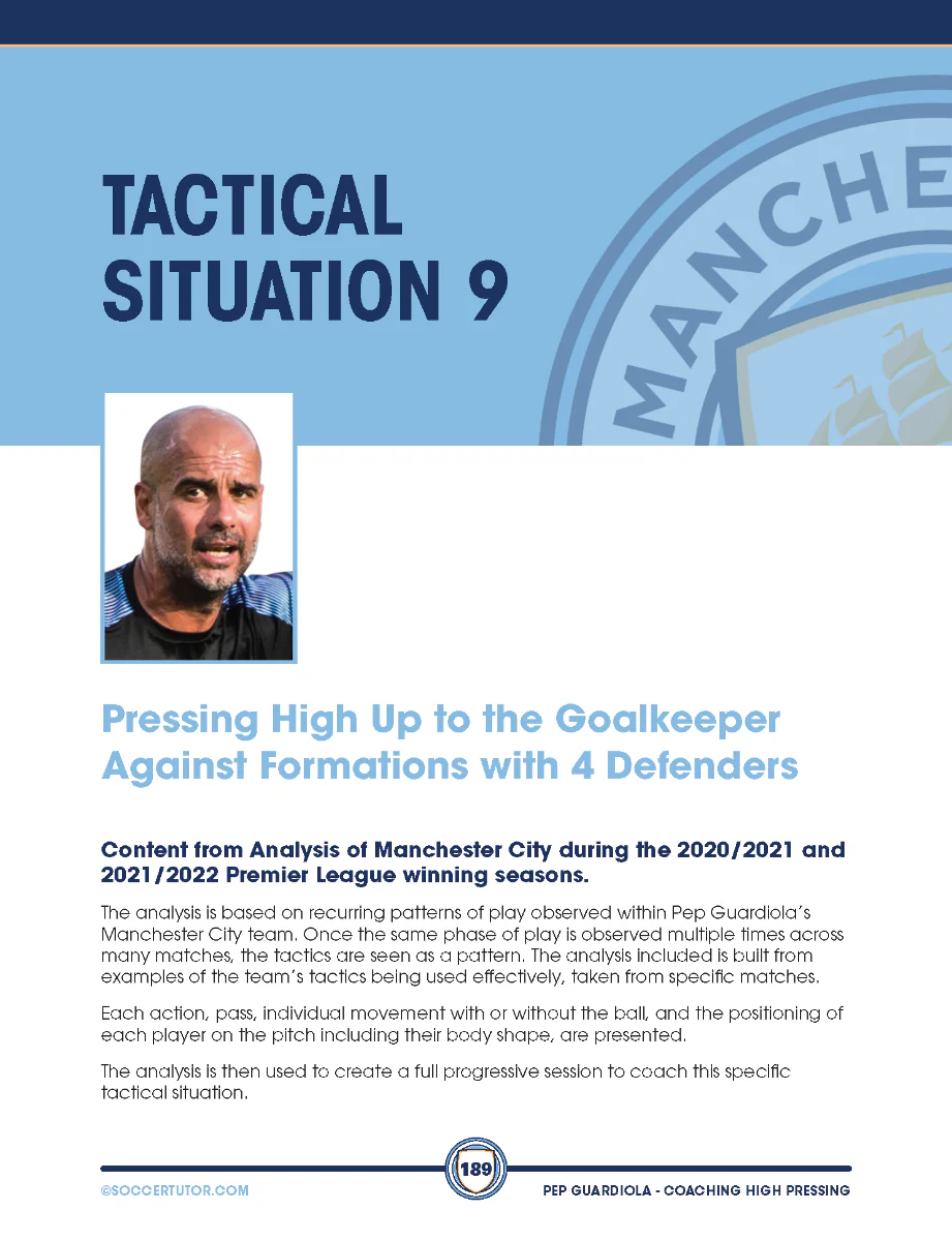 Pep Guardiola - Coaching High Pressing Tactics & Sessions Against Different Formations - Image 8
