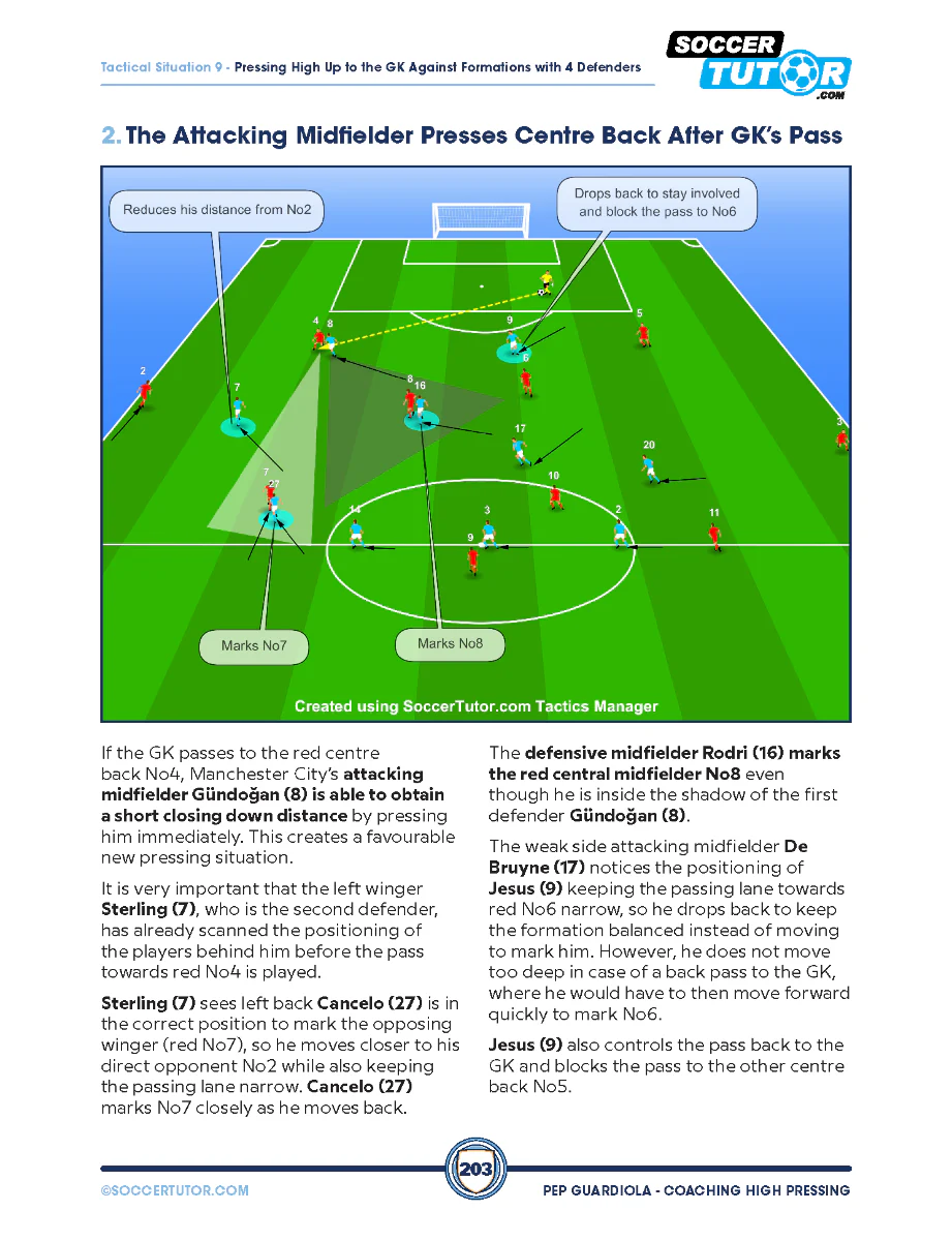 Pep Guardiola - Coaching High Pressing Tactics & Sessions Against Different Formations - Image 9