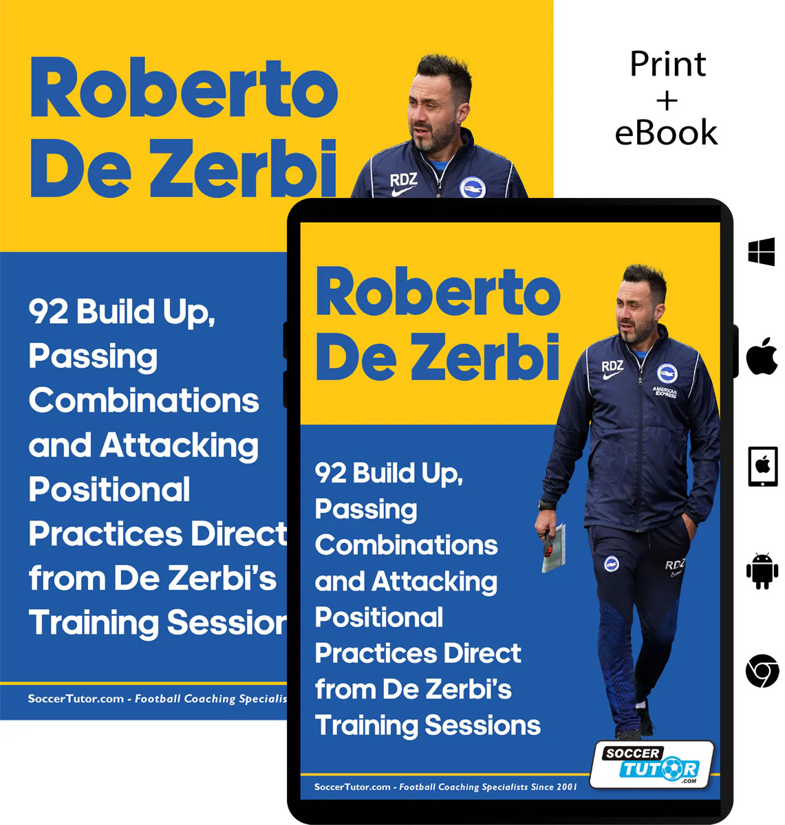 Roberto De Zerbi - 92 Build Up, Passing Combinations and Attacking Positional Practices Direct from De Zerbi’s Training Sessions - Image 3